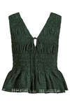 Esther Shirred Tank - Myrtle