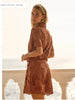 Colette Lace Shirt - Red Clay