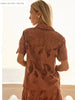 Colette Lace Shirt - Red Clay