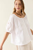 Nilsa Button Top - Lotus