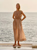Callista Midi Dress - Sandbar Stripe