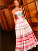 Charlize Gown - Retro Stripe