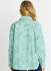 Sage Cotton Shirt - Green Stripe