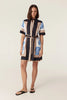 Valetta Linen Dress - Blue She’ll Print