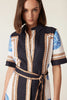 Valetta Linen Dress - Blue She’ll Print