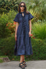 Frillaxed Dress - Navy