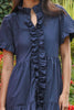 Frillaxed Dress - Navy