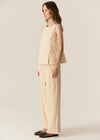 Saga Button Pant - Butter