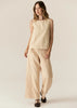 Saga Button Pant - Butter