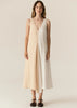 Saga Two Tone Dress - Butter/Ivory