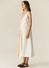 Saga Two Tone Dress - Butter/Ivory