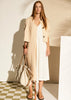 Saga Two Tone Dress - Butter/Ivory