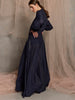 Palma Shirred Waist Maxi Skirt - Navy