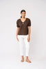 Gathering Force Top - Cocoa