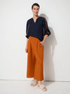 Essential Linen Wrap Pant - Rust