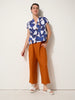 Essential Linen Wrap Pant - Rust