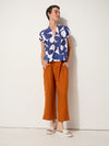 Essential Linen Wrap Pant - Rust
