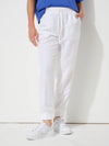 Essential Linen Jogger Pant - White