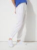 Essential Linen Jogger Pant - White