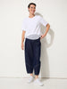Mesh Panelled Tee - White