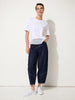 Mesh Panelled Tee - White