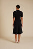 Parker Crepe Knit Dress - Black