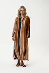 Bazaar Moroccan Stripe Dress - Cigar