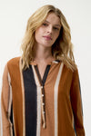 Bazaar Moroccan Stripe Dress - Cigar