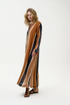 Bazaar Moroccan Stripe Dress - Cigar