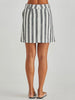 Nevada Skirt - Cream/Black Stripe