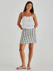 Nevada Skirt - Cream/Black Stripe