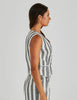 Nevada Vest - Cream/Black Stripe