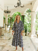 Crete Tiered Maxi Dress - Sea