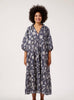 Crete Tiered Maxi Dress - Sea