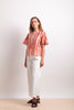 Draw The Line Blouse - Koi Stripe