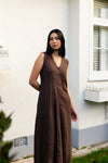 On The Edge Dress - Cocoa