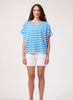 Kos Stripe Tshirt - Blue