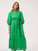 Larissa Broderie Maxi Dress - Green