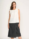 The Tie Top - Blanc