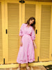 Larissa Broderie Maxi Dress - Pink