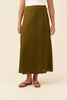 Anita Wrap Skirt - Olive