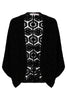 Maggie Crochet Cape - Black