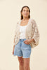 Maggie Crochet Cape - Canvas