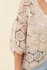 Maggie Crochet Cape - Canvas