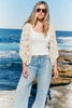 Maggie Crochet Cape - Canvas