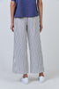 Long Linen Pant - Blueberry Stripe