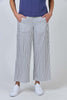 Long Linen Pant - Blueberry Stripe