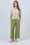 Long Linen Pant - Moss