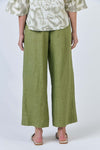 Long Linen Pant - Moss