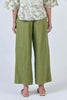 Long Linen Pant - Moss